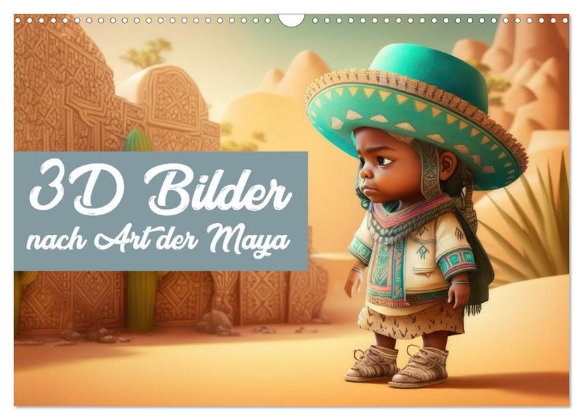 3D Bilder nach Art der Maya (Wandkalender 2027 DIN A3 quer) CALVENDO Monatskalender