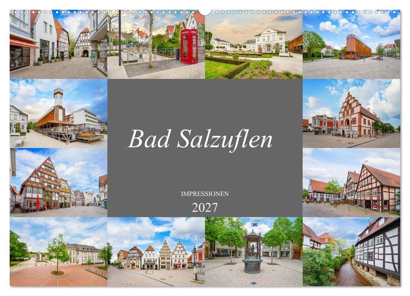 Bad Salzuflen Impressionen (Wandkalender 2027 DIN A2 quer) CALVENDO Monatskalender