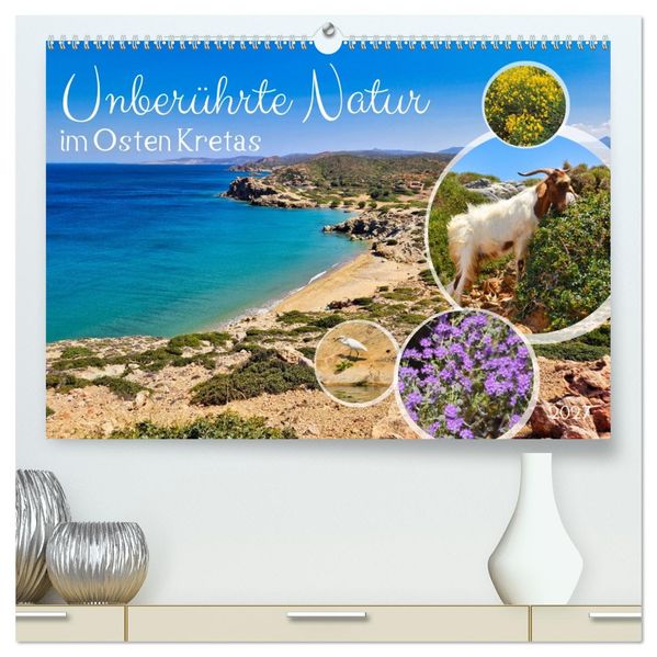 Unberührte Natur im Osten Kretas (hochwertiger Premium Wandkalender 2027 DIN A2 quer) Kunstdruck in Hochglanz