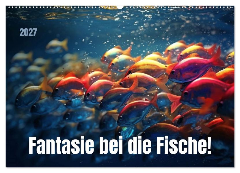 Fantasie bei die Fische! (Wandkalender 2027 DIN A2 quer) CALVENDO Monatskalender