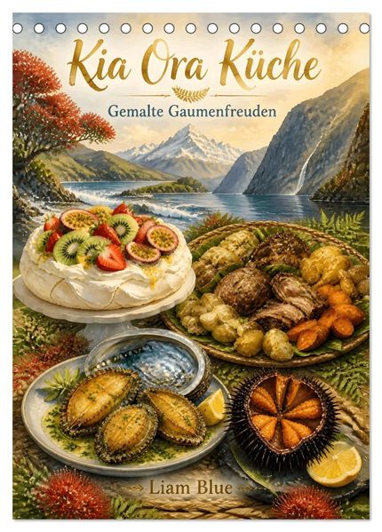 Kia Ora Küche - Gemalte Gaumenfreuden (Tischkalender 2027 DIN A5 hoch) CALVENDO Monatskalender