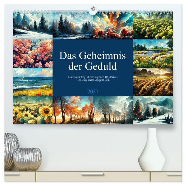 Das Geheimnis der Geduld (hochwertiger Premium Wandkalender 2027 DIN A2 quer) Kunstdruck in Hochglanz