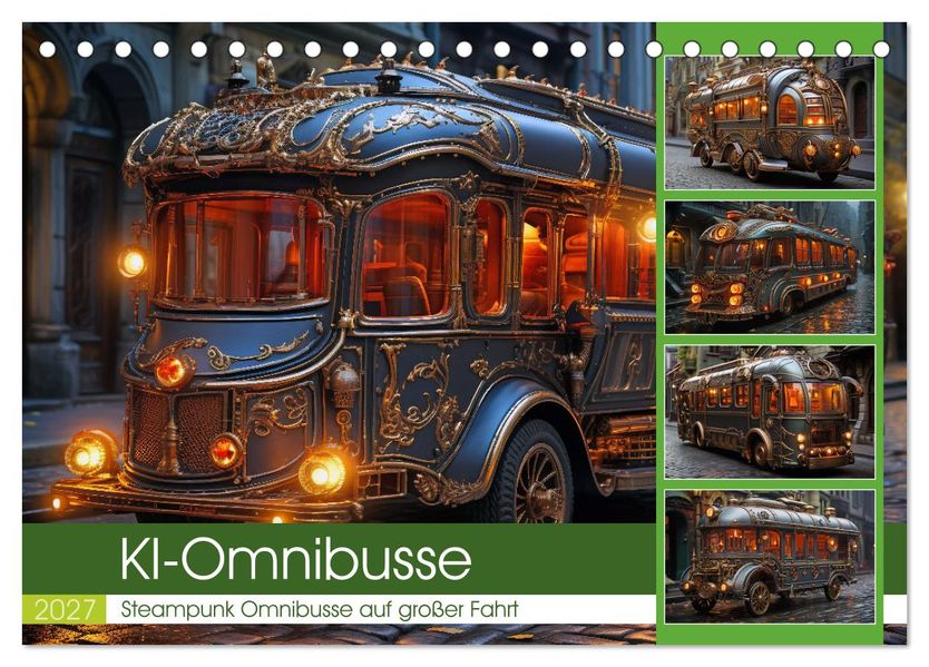 KI-Omnibusse (Tischkalender 2027 DIN A5 quer) CALVENDO Monatskalender