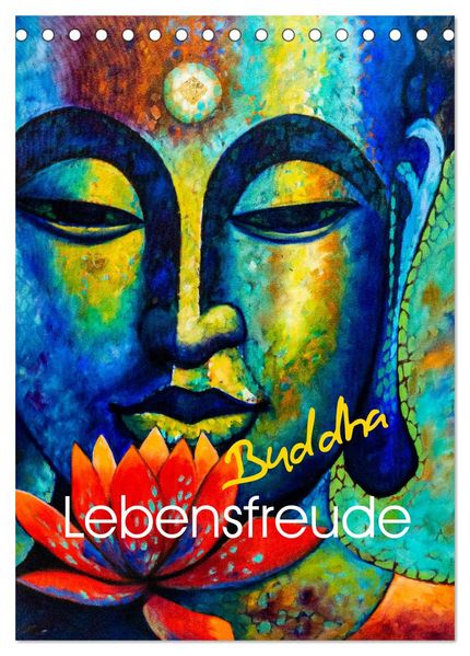 Lebensfreude Buddha (Tischkalender 2027 DIN A5 hoch) CALVENDO Monatskalender
