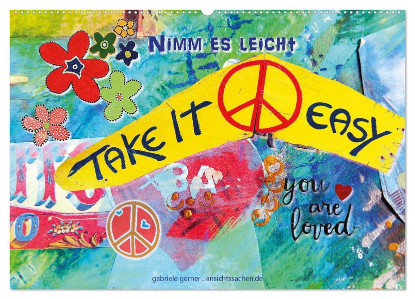 Take it easy Nimm es leicht (Wandkalender 2027 DIN A2 quer) CALVENDO Monatskalender