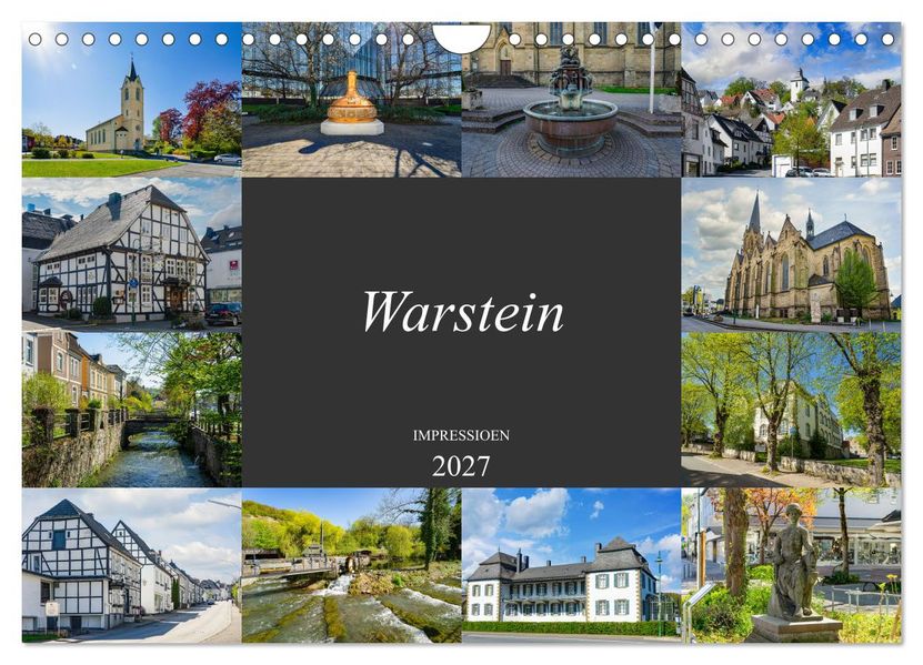 Warstein Impressionen (Wandkalender 2027 DIN A4 quer) CALVENDO Monatskalender