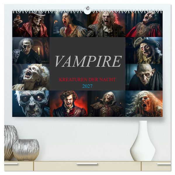 Vampire - Kreaturen der Nacht (hochwertiger Premium Wandkalender 2027 DIN A2 quer) Kunstdruck in Hochglanz