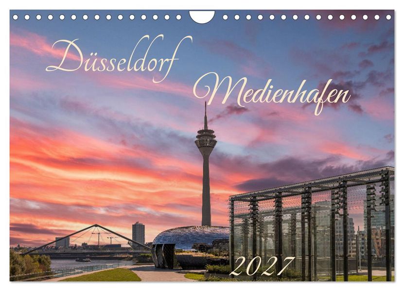 Düsseldorf Medienhafen (Wandkalender 2027 DIN A4 quer) CALVENDO Monatskalender
