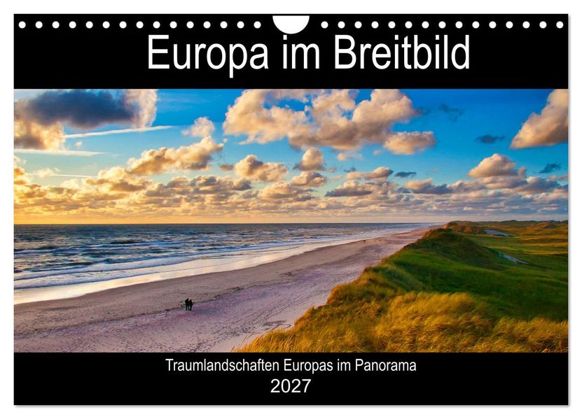 Europa im Breitbild (Wandkalender 2027 DIN A4 quer) CALVENDO Monatskalender