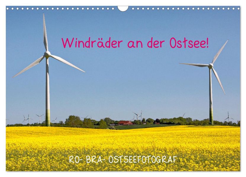 Windräder an der Ostsee! (Wandkalender 2027 DIN A3 quer) CALVENDO Monatskalender