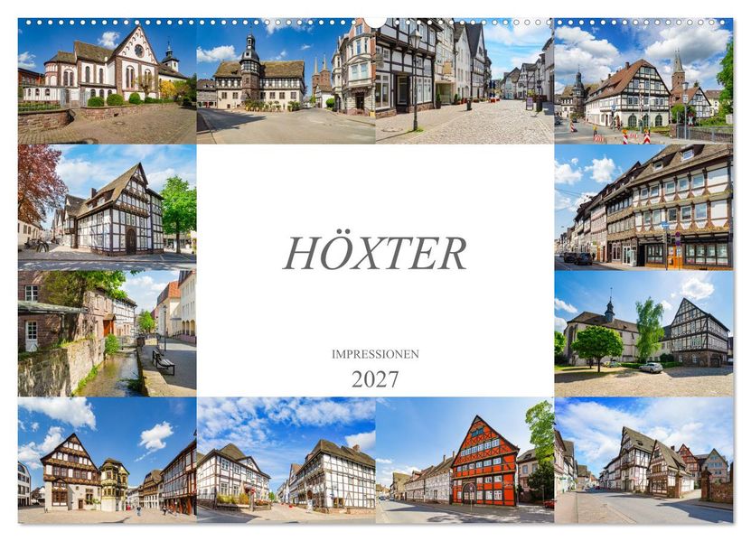 Höxter Impressionen (Wandkalender 2027 DIN A2 quer) CALVENDO Monatskalender