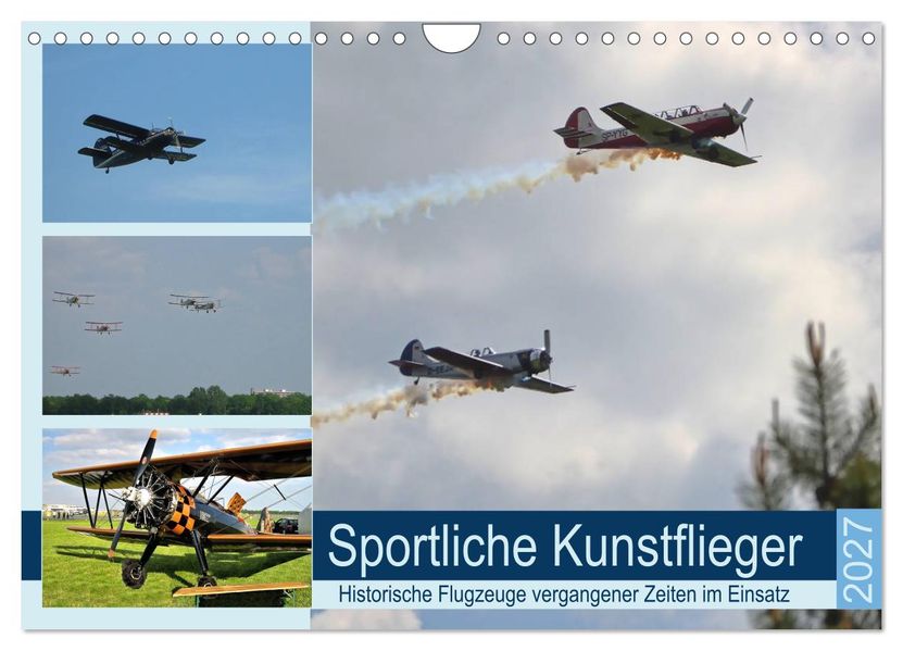 Sportliche Kunstflieger (Wandkalender 2027 DIN A4 quer) CALVENDO Monatskalender