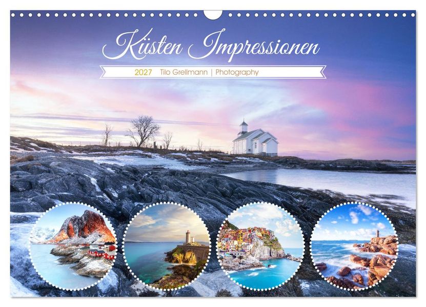 Küsten Impressionen (Wandkalender 2027 DIN A3 quer) CALVENDO Monatskalender