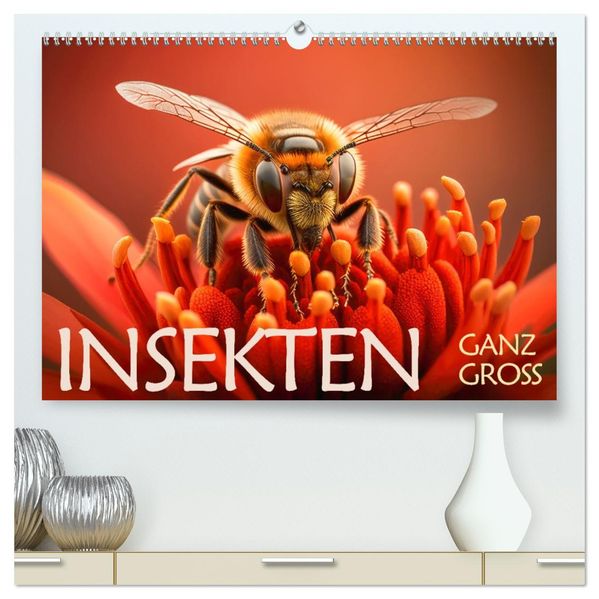 Insekten ganz gross (hochwertiger Premium Wandkalender 2027 DIN A2 quer) Kunstdruck in Hochglanz