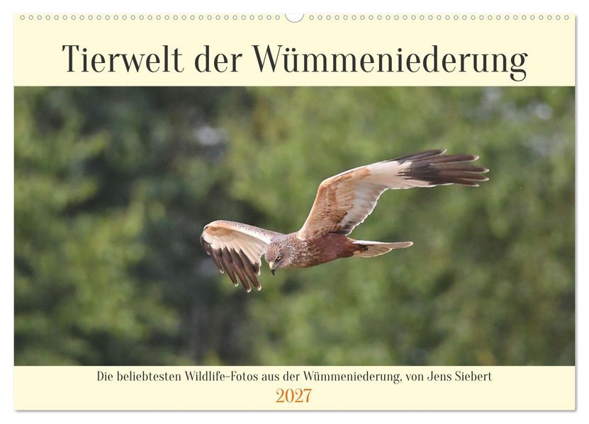 Tierwelt der Wümmeniederung (Wandkalender 2027 DIN A2 quer) CALVENDO Monatskalender