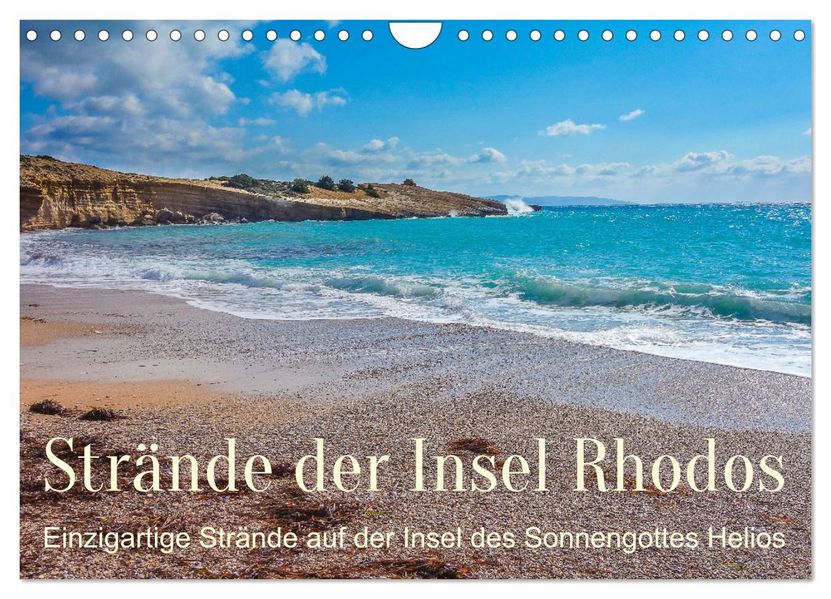 Strände der Insel Rhodos (Wandkalender 2027 DIN A4 quer) CALVENDO Monatskalender