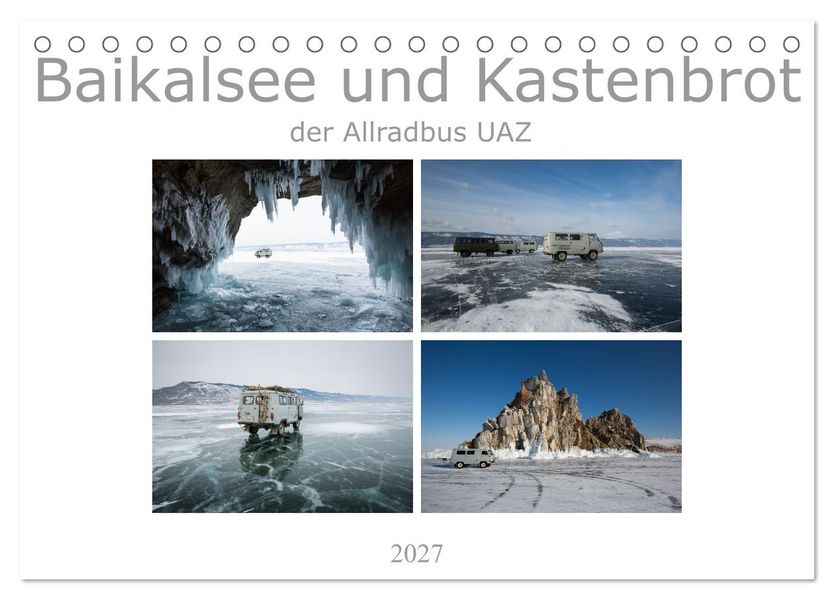 Baikalsee und Kastenbrot (Tischkalender 2027 DIN A5 quer) CALVENDO Monatskalender
