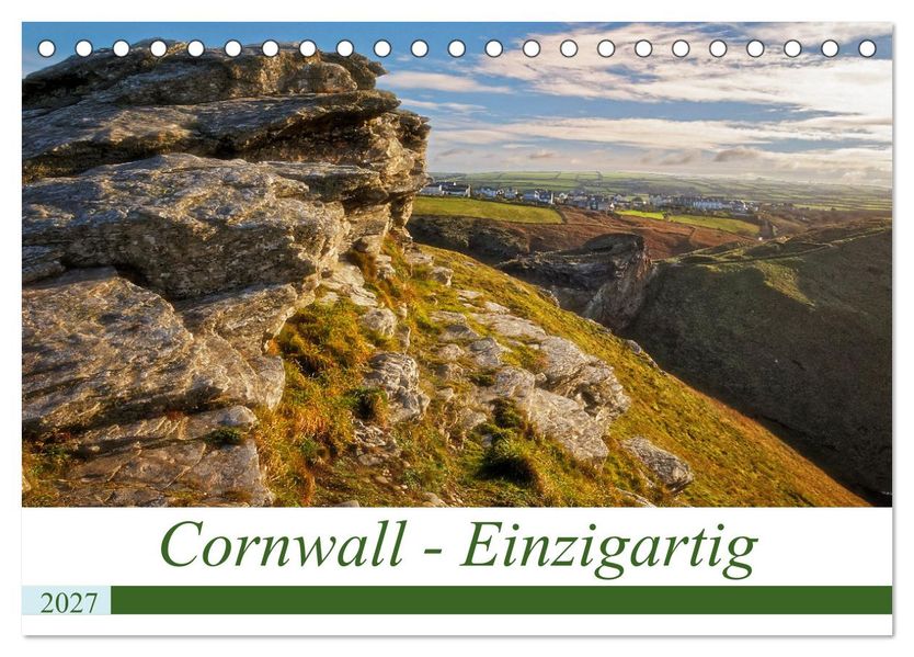 Cornwall - Einzigartig (Tischkalender 2027 DIN A5 quer) CALVENDO Monatskalender