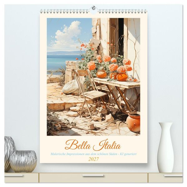 Bella Italia (hochwertiger Premium Wandkalender 2027 DIN A2 hoch) Kunstdruck in Hochglanz
