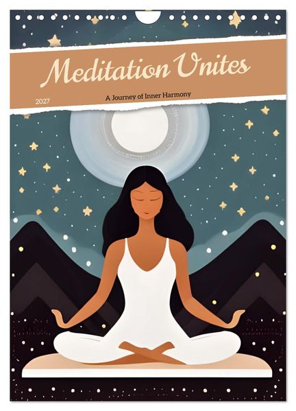 Meditation Unites (Wall Calendar 2027 DIN A4 portrait) CALVENDO 12 Month Wall Calendar