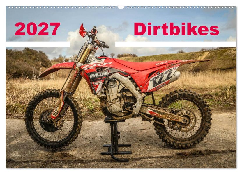 Dirtbikes 2027 (Wandkalender 2027 DIN A2 quer) CALVENDO Monatskalender