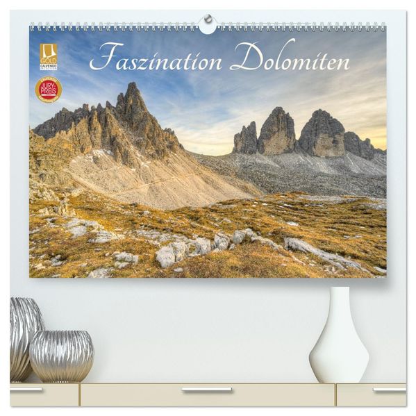 Faszination Dolomiten (hochwertiger Premium Wandkalender 2027 DIN A2 quer) Kunstdruck in Hochglanz