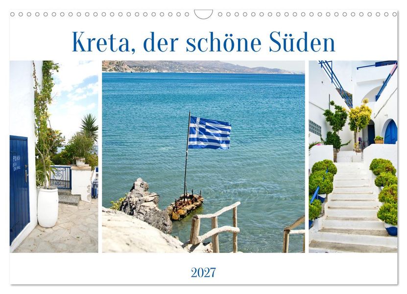 Kreta der schöne Süden (Wandkalender 2027 DIN A3 quer) CALVENDO Monatskalender