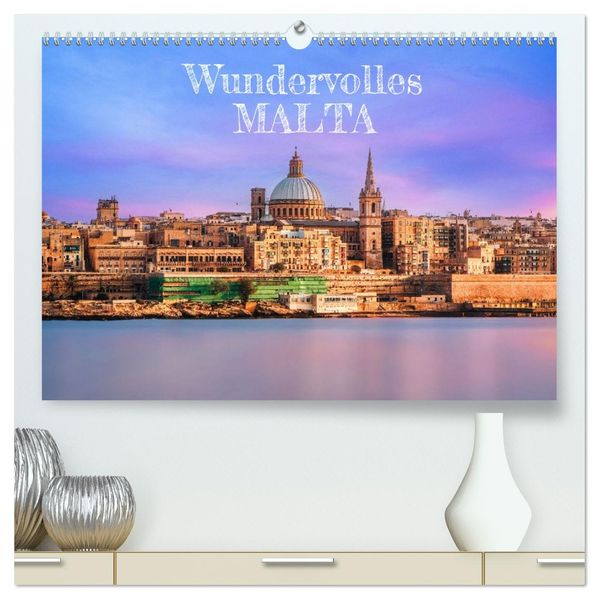 Wundervolles Malta (hochwertiger Premium Wandkalender 2027 DIN A2 quer) Kunstdruck in Hochglanz