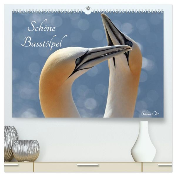 Schöne Basstölpel (hochwertiger Premium Wandkalender 2027 DIN A2 quer) Kunstdruck in Hochglanz