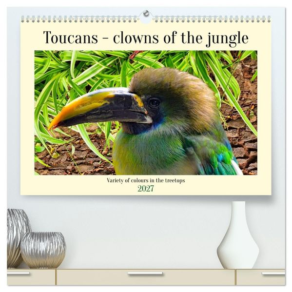 Toucans - clowns of the jungle (High Quality Premium Wall Calendar 2027 DIN A2 landscape)CALVENDO 12 Month Wall Calendar