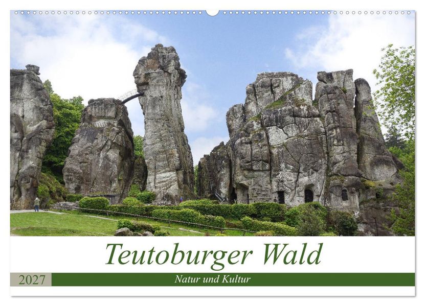 Teutoburger Wald - Natur und Kultur (Wandkalender 2027 DIN A2 quer) CALVENDO Monatskalender