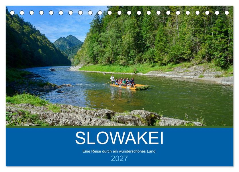 Slowakei - Eine Reise durch ein wunderschönes Land. (Tischkalender 2027 DIN A5 quer) CALVENDO Monatskalender