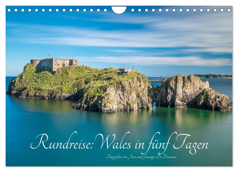 Rundreise: Wales in fünf Tagen (Wandkalender 2027 DIN A4 quer) CALVENDO Monatskalender