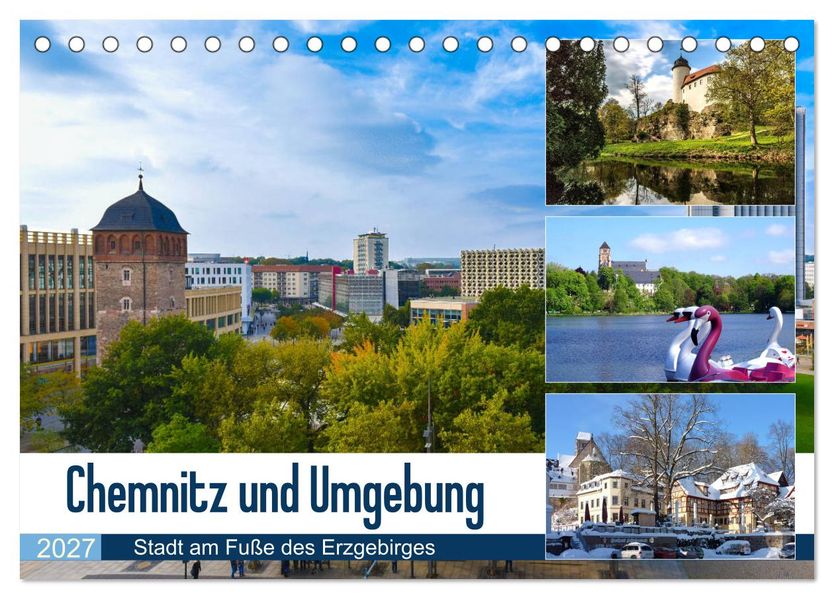 Chemnitz und Umgebung (Tischkalender 2027 DIN A5 quer) CALVENDO Monatskalender