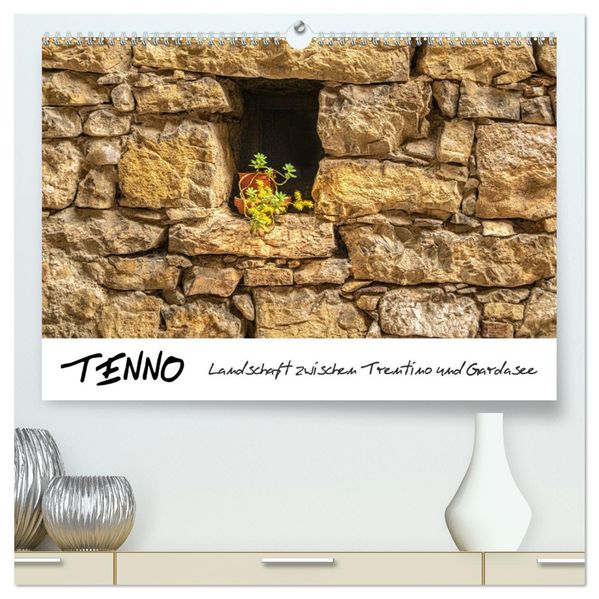 Tenno - Landschaft zwischen Trentino und Gardasee (hochwertiger Premium Wandkalender 2027 DIN A2 quer) Kunstdruck in Hochglanz