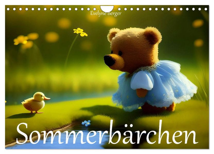 Sommerbärchen (Wandkalender 2027 DIN A4 quer) CALVENDO Monatskalender