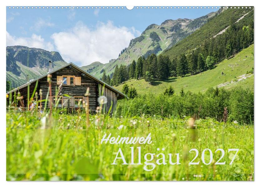 Heimweh Allgäu 2027 (Wandkalender 2027 DIN A2 quer) CALVENDO Monatskalender