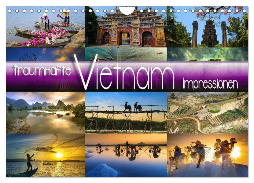 Traumhafte Vietnam Impressionen (Wandkalender 2027 DIN A4 quer) CALVENDO Monatskalender