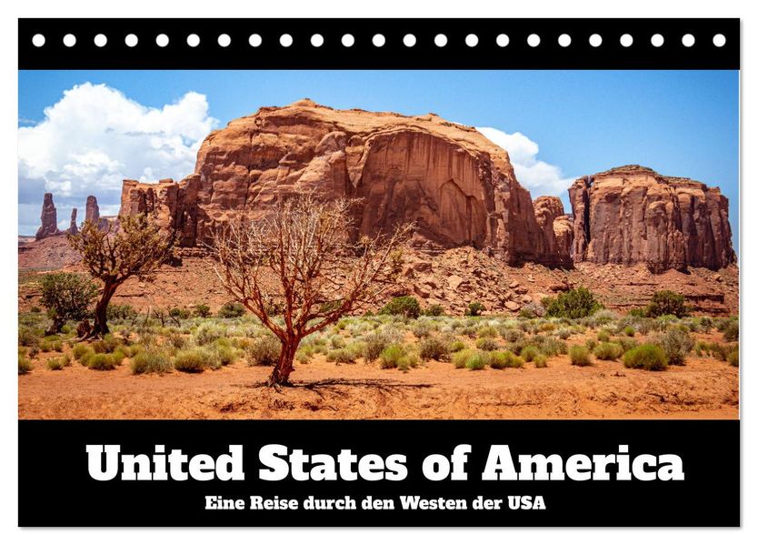 United States of America - Eine Reise durch den Westen der USA (Tischkalender 2027 DIN A5 quer) CALVENDO Monatskalender