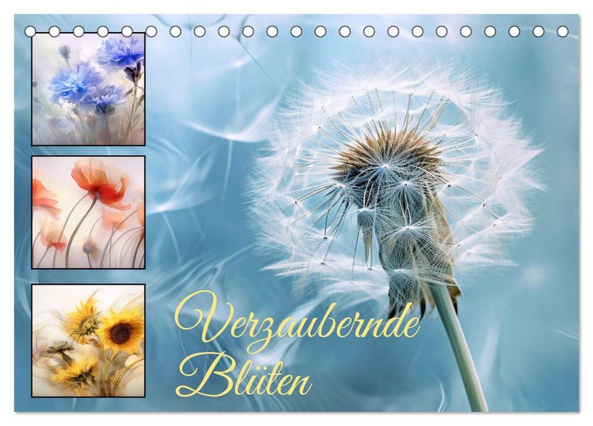 Verzaubernde Blüten (Tischkalender 2027 DIN A5 quer) CALVENDO Monatskalender