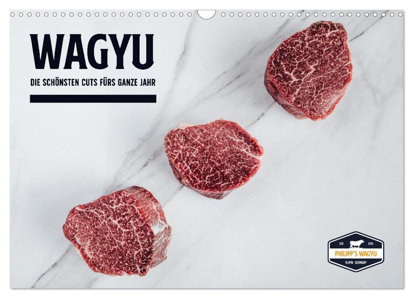 WAGYU (Wandkalender 2027 DIN A3 quer) CALVENDO Monatskalender