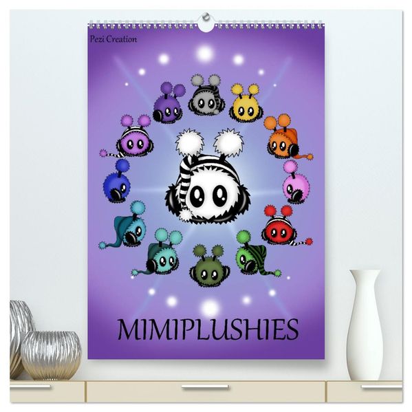 Mimiplushies (hochwertiger Premium Wandkalender 2027 DIN A2 hoch) Kunstdruck in Hochglanz