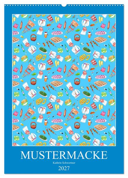 MUSTERMACKE (Wandkalender 2027 DIN A2 hoch) CALVENDO Monatskalender