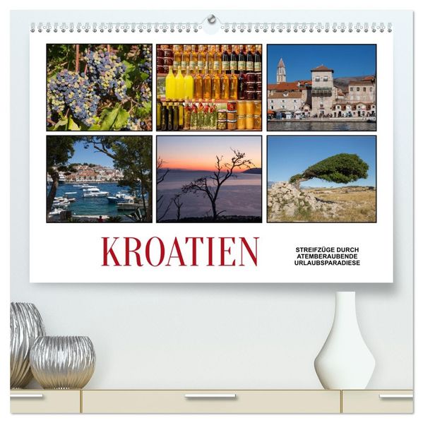 Kroatien - Streifzüge durch atemberaubende Kulturlandschaften (hochwertiger Premium Wandkalender 2027 DIN A2 quer) Kunstdruck in Hochglanz