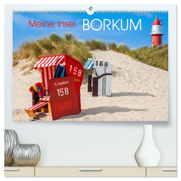 Meine Insel Borkum (hochwertiger Premium Wandkalender 2027 DIN A2 quer) Kunstdruck in Hochglanz