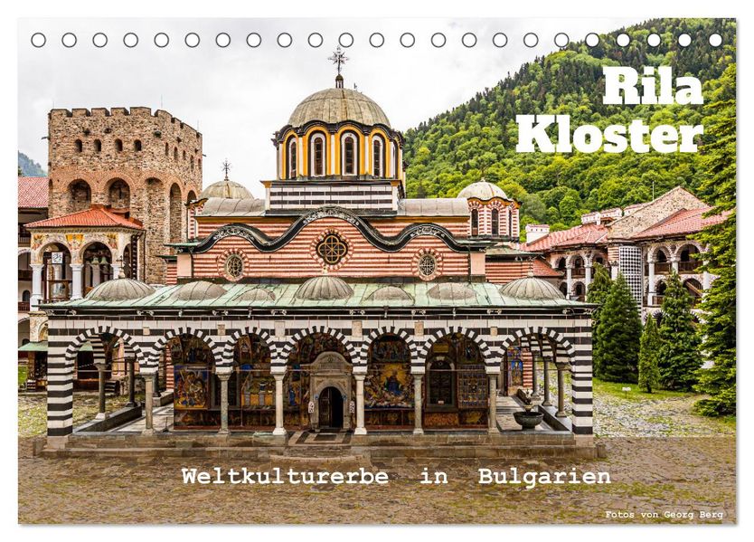 Rila Kloster - Weltkulturerbe in Bulgarien (Tischkalender 2027 DIN A5 quer) CALVENDO Monatskalender