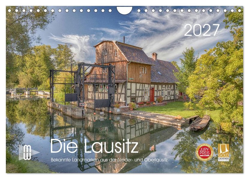 Die Lausitz - Landmarken der Nieder- und Oberlausitz (Wandkalender 2027 DIN A4 quer) CALVENDO Monatskalender