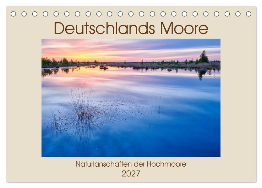 Deutschlands Moore (Tischkalender 2027 DIN A5 quer) CALVENDO Monatskalender