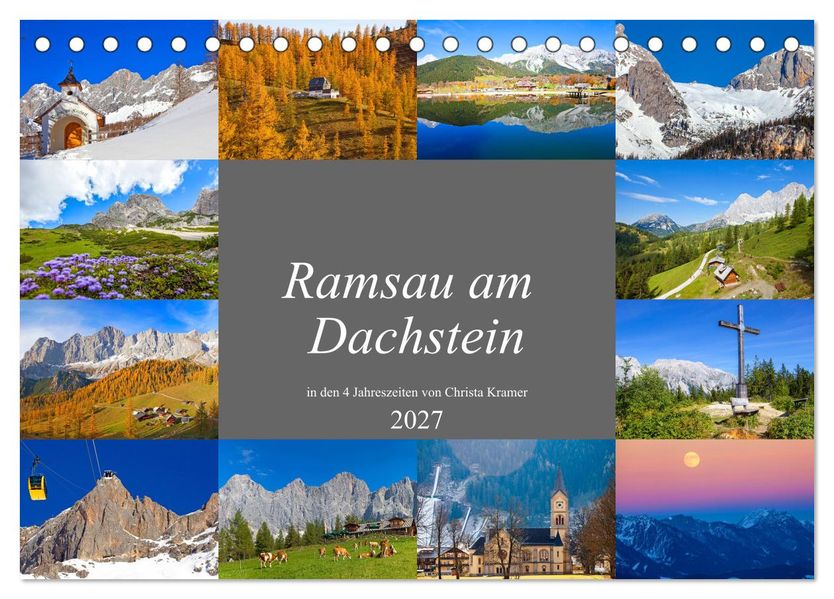 Ramsau am Dachstein (Tischkalender 2027 DIN A5 quer) CALVENDO Monatskalender