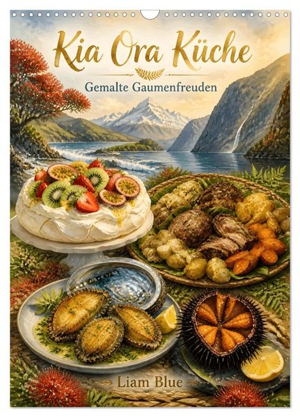 Kia Ora Küche - Gemalte Gaumenfreuden (Wandkalender 2027 DIN A3 hoch) CALVENDO Monatskalender